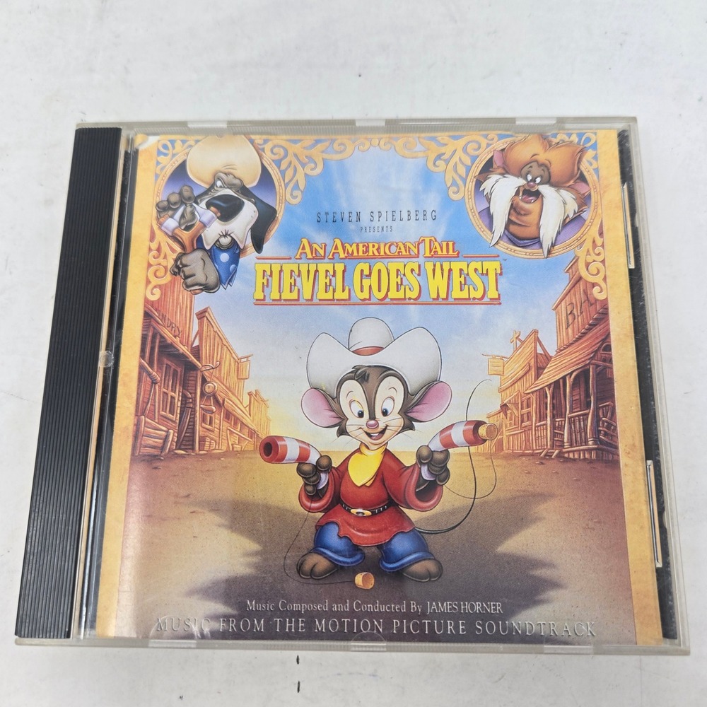 An American Tail Fievel Goes West Soundtrack CD James Horner Linda Ronstadt 1991